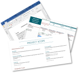 Stacked screenshots of three templates from the Climate Ready Communities program